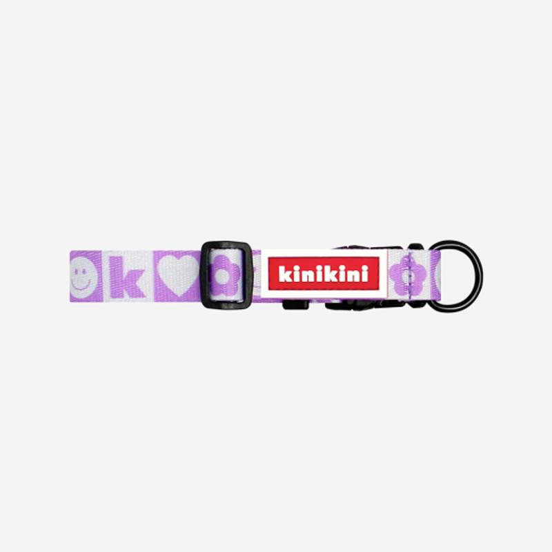 KINIKINI KINI SMILE CHECK COLLAR_PURPLE (Leash)