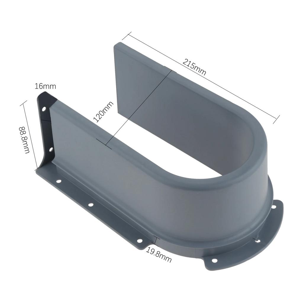 Plastic U Shape Sink Drawer Slot Cabinet Recessed Under Sink Drainage Grommet Waterproof Baffle Cutout Cover Bath Kitchen Parts