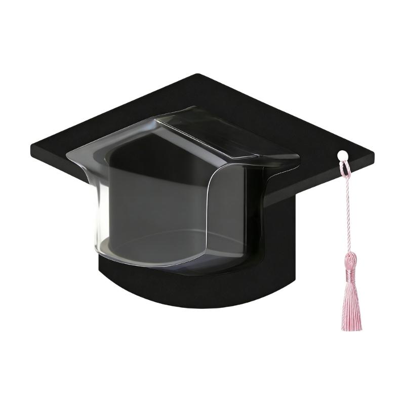 Pack Of 1/5/10/30 Graduation Cap Candy Cards With Plastic Dome And Tassels For Party Favors And School Celebration
