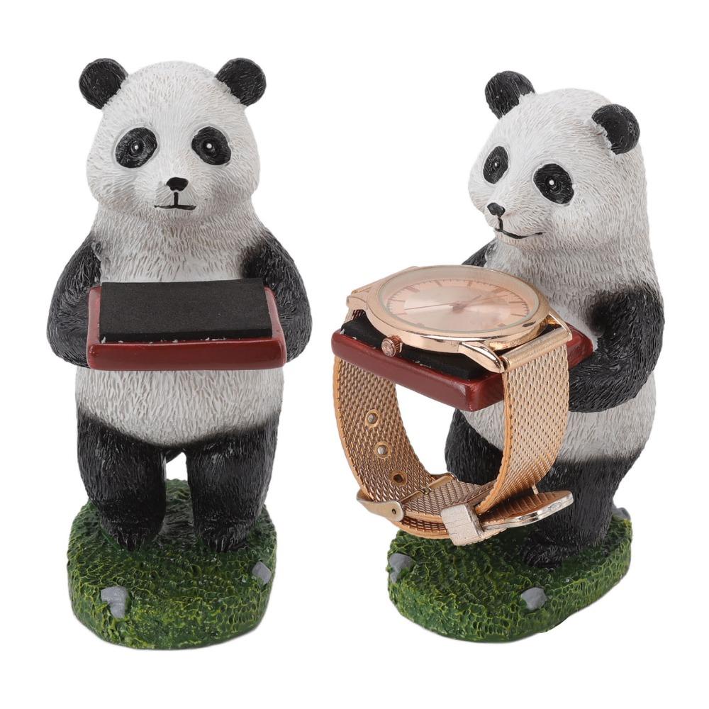 Multifunctional storage Watch Display Stand Panda modeling Watch Organizer  Ring earring collection