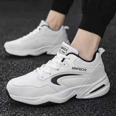 Zapatos de hombre otoño e invierno cuero impermeables casuales zapatos deportivos de hombre resistentes al desgaste zapatillas para correr