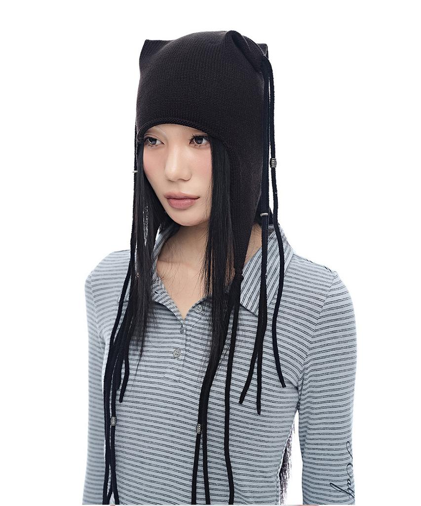 HALF DEVIL US Flow Strap Beanie_Black