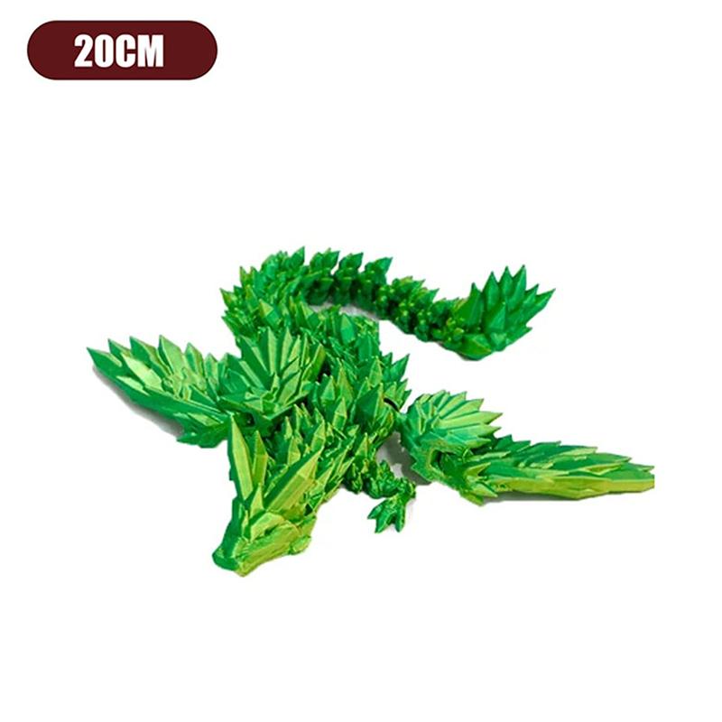 Drukowane w 3D Ozdoby do Salonu Feilong Wieloprzegubowy Ruchomy Smok ze Skrzydłami Dekoracja Stołu do Domu