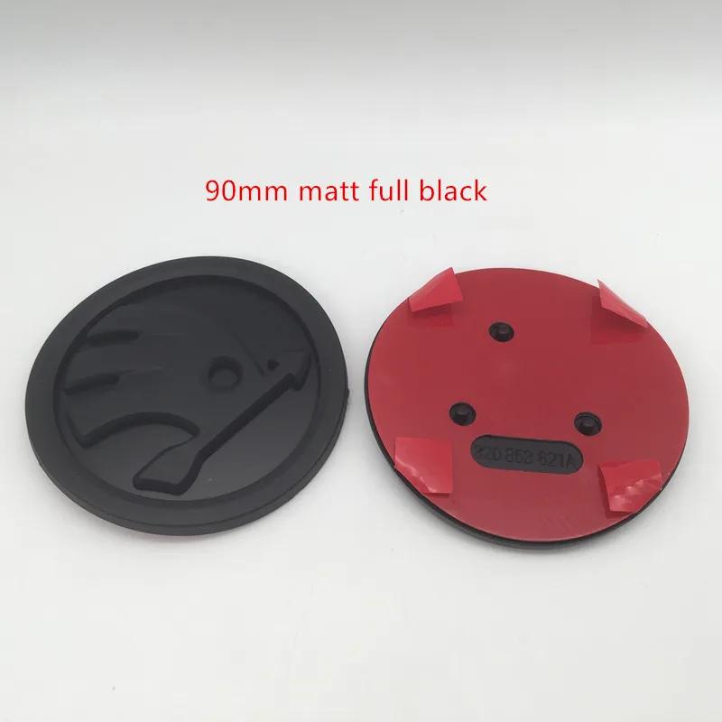 2025 New 1pcs 3D 90mm 80mm for SKODA Car Front Grille Head Hood Bonnet Emblem Rear Tail Bumper Trunk Sticker Badge Styling Acces