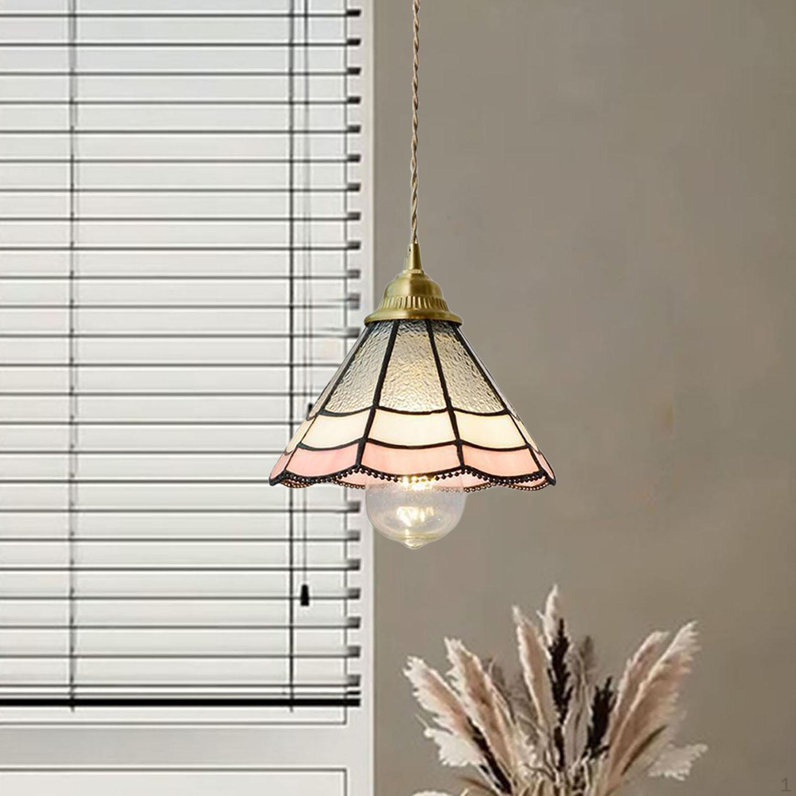 

Подвесной светильник из витражного стекла, классический домашний декор, художественное ремесло, светильник, подвесной светильник для кафе Lace