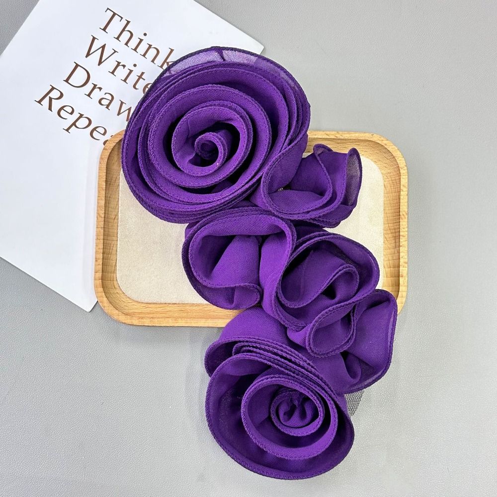 Decorative Cloth Fabric 3D Floral Patch Big Flower DIY Chest Flower Dress Decoration