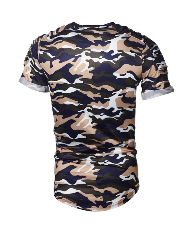 Camiseta de Camuflaje para Hombre para Entrenar - Manga Corta