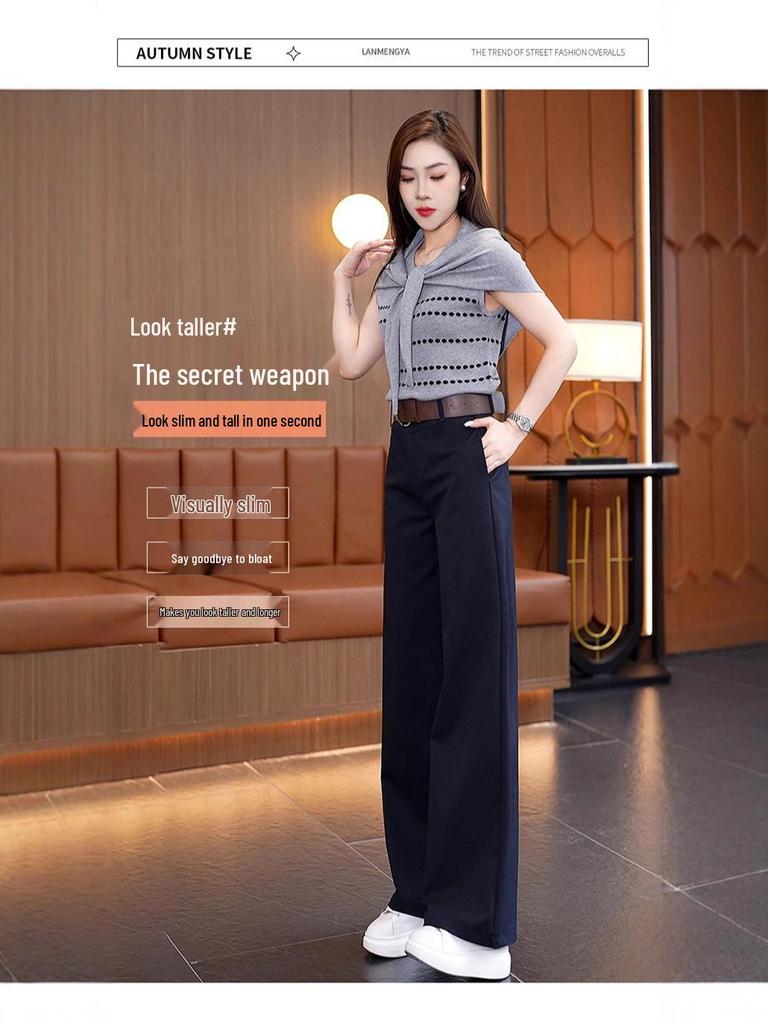 Women's 2025 Slimming Straight Loose Suit Pants - Spring/Autumn Fashion