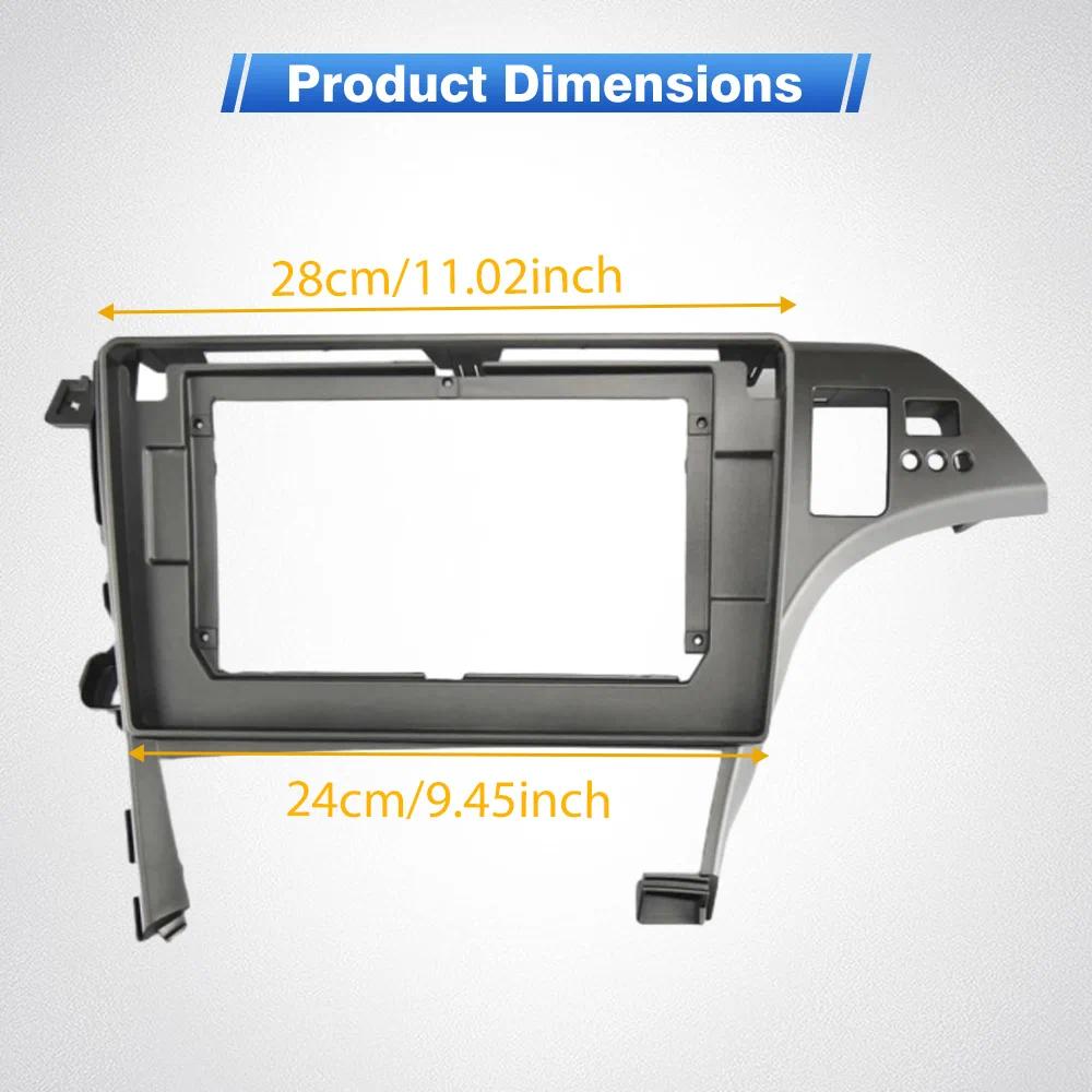 10 Inch Car Frame Fascia Adapter Android Radio Dash Fitting Panel Kit for Toyota Prius 30 2009-2015 RHD