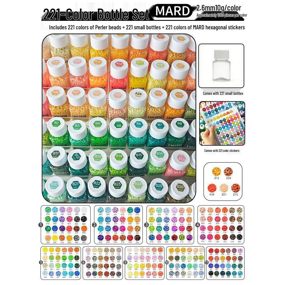 Haus 294 Color Fusion Perler Perlen Nachfüllset - 221 Spezialfarben DIY-Materialien