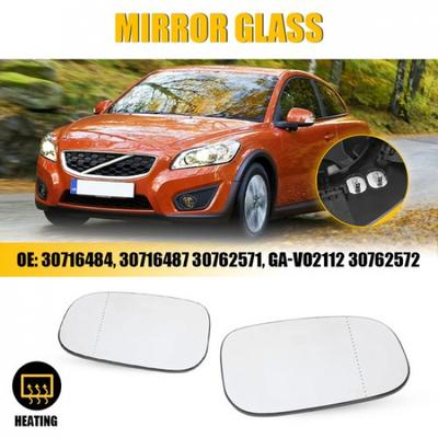 Mirror Glass Left RH W/ Backing Plate Fit Volvo C30 S40 S60 V50 2007-2010 2011 V
