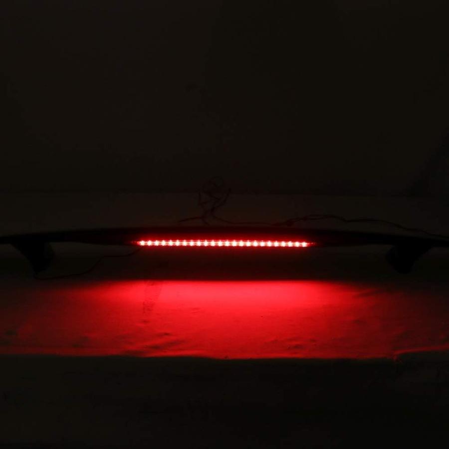 Trunk Spoiler Compatible with Universal Cars IKON Style Glossy Black ABS Spoiler Wing Body Kit with Integrated 3rd Brake Light