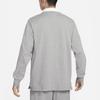 Nike Sportswear Trend Embroidered Logo Half-Zip Long Sleeve Polo Shirt Men Tops Carbon-Heather DX6754-091