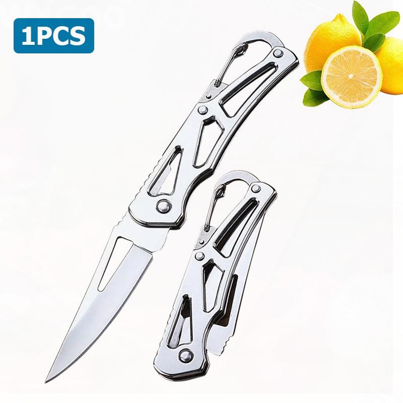 WXCOO Stainless Steel Folding Knife Kitchen Cooking Accessories Multifunctional Fruit Paring Utility Pocket Knife 3.5 inch