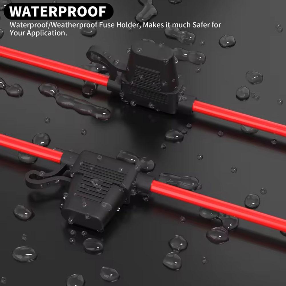 12AWG Car Mini Fuse Holder Holder Automotive Fuse Socket Car Gauge Inline Fuse Standard Blade Fuse