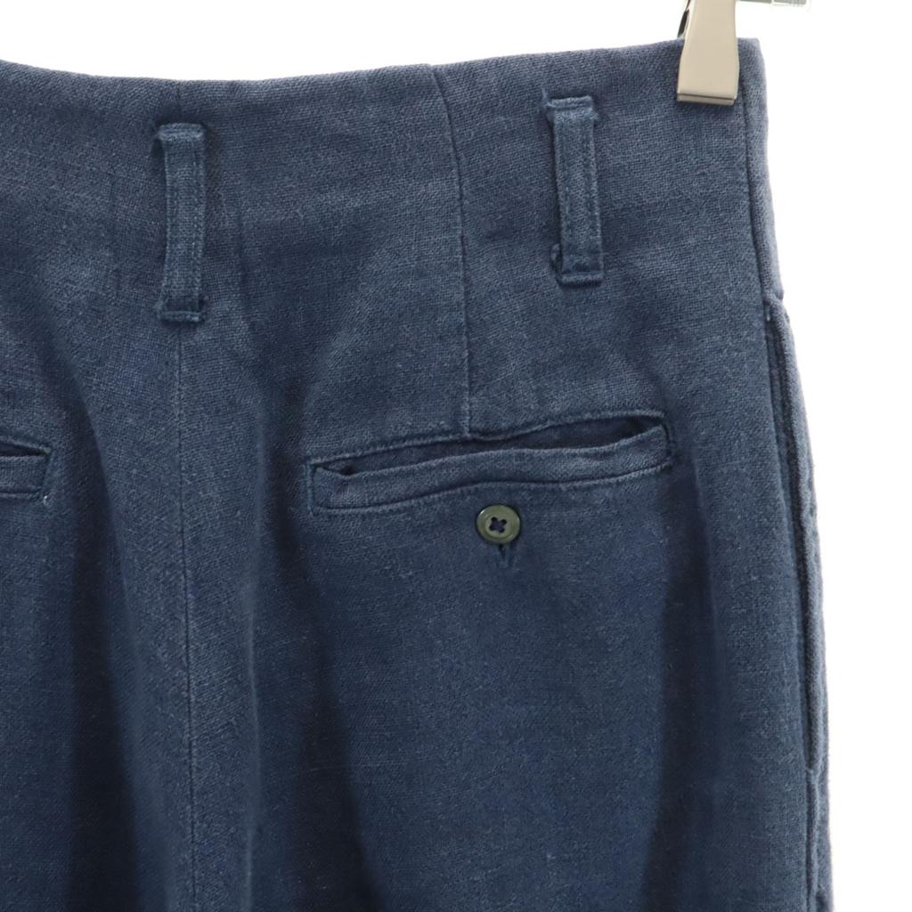 RALPH RALPH LAUREN linnen tack Tapered broek 7 Marineblauw Dames Gebruikt