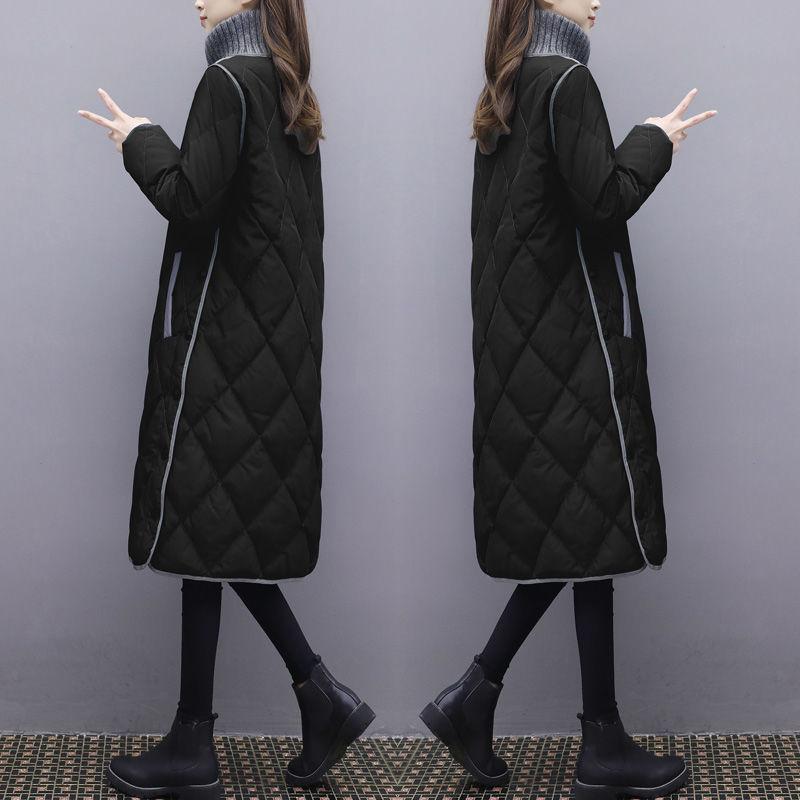 Elegant Long Down Cotton Jackets Korean Fashion White Winter Coats Women Oversize 100kg Snow Wear Sobretudo Warm Loose Parkas