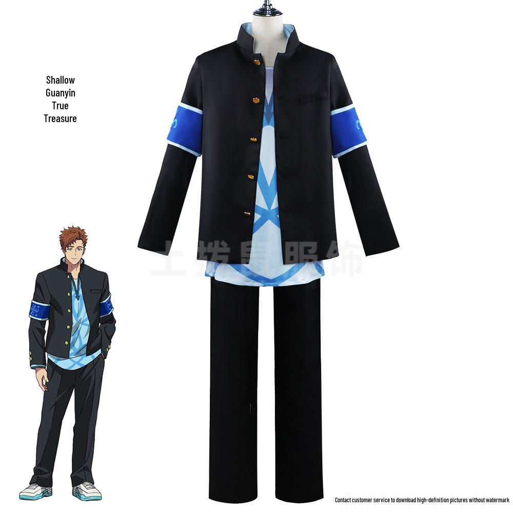 2024 Anime BUCCHIGIRI Burst Jin Mahoro Akuto Cosplay Costume Set