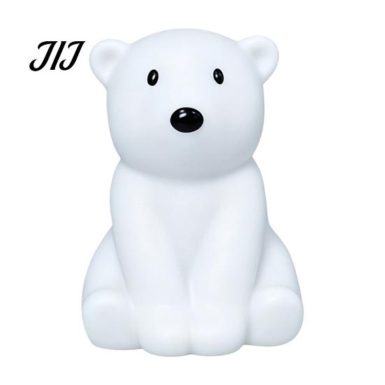 Soft Nursery Lamp for Baby Cute Animal Night Light Kids, Rabbit Bear Deer Cat Dog Room Lighting Sleeping Shape LED Bedside Lamp, Glow Sleep Decorative