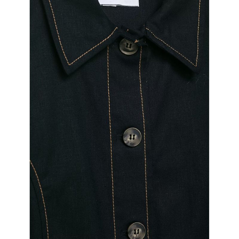 Araltay New Arrival Fashion Style Women's Clothing Fashion All-Match Minimalist Contrast Color Thread Straight-leg Vest 8333723