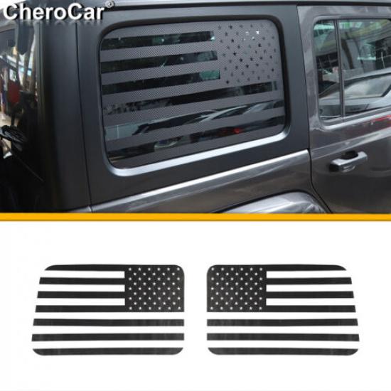 Rear Window Decal n Flag Sticker For Jeep Wrangler JL 4Dr Accessories 18+