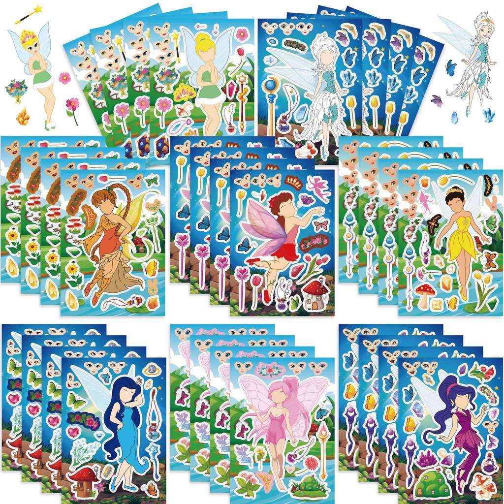 Adorable Cartoon Fairy Interactive Puzzle Stickers For Kids Diy Fun Activity Set