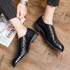 New men's leather shoes Fashionable minimalist style Wedding Trend Outdoor Leisure Business Office Men's Shoes Plus Size 46
