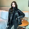 Lamb Wool Imitation Fur Coat Women's Autumn and Winter New Velvet Thickened Short Leather Jacket Motorcycle Clothes