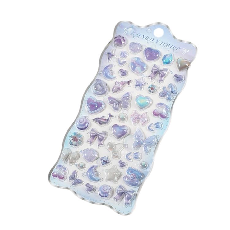Cartoon Animal Embossed Sticker Educational Childrens sticker For Scrapbooking Phone Cover Laptop Kid Room Decoration