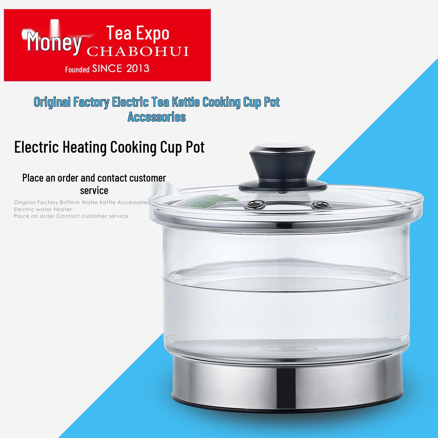 Cha Bo Hui H86 Glass Electric Tea Table with Built-in Automatic Water Inlet Kettle for Office and Home