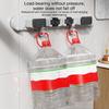 Suction Cup Mop and Broom Holder No Drilling Wall Mounted Mop Broom Hanger Kitchen Bathroom Organizer Cleaning Tool Storage Rack