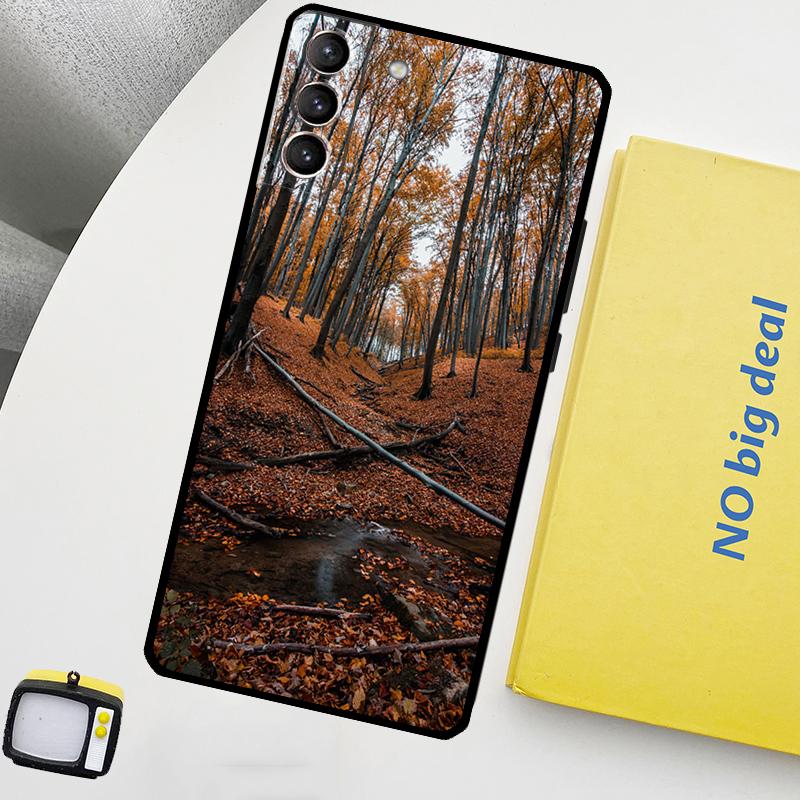 Beautiful Mountain Forest Nature Phone Case For Samsung Galaxy S24 Ultra S20 S21 S22 S23 Plus S9 S10 S24 FE S25 Ultra Cover