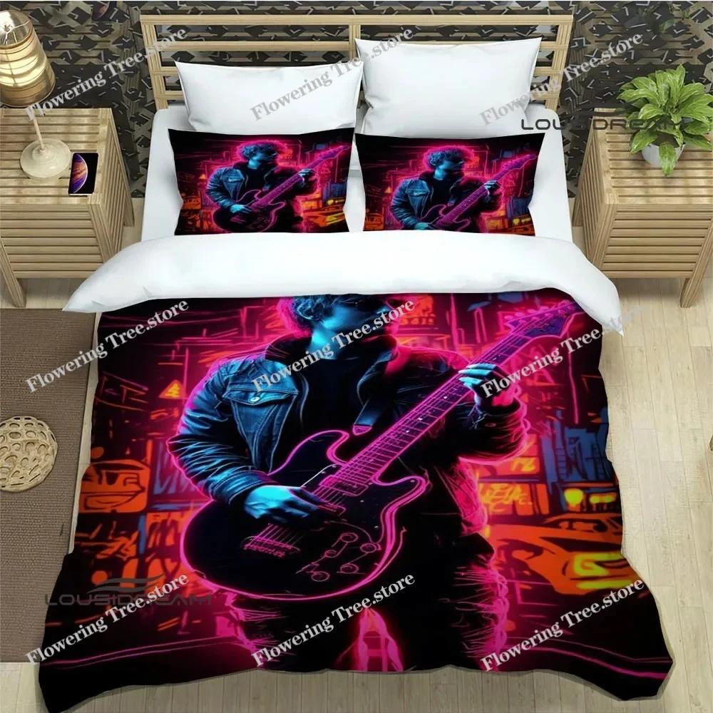 Singer Ed Sheeran Printed Bedding Sets Exquisite Supplies Set Duvet Cover Bed Comforter Set Bedding Set Luxury Birthday Gift