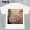 Funny Pig Meme T-Shirt Dank Animal Lover Shirt Summer Men's and Women's Loose and Breathable T-shirt Top