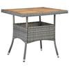VidaXL Acacia Ensemble à Dîner de Jardin 5 pcs Mobilier de Salle à Manger d'Extérieur Salon de Jardin Arrière-cour Gris 3058323