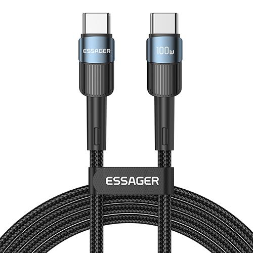 Essager Cablu USB tip C la USB C de 100W Cablu cablu USB-C PD pentru încărcare rapidă pentru Macbook Samsung Xiaomi Cablu USB C tip C