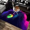 1pc Neon Cat Office Chair Mat - Festival Gift, Non-Slip Carpet for Home and Office Decor, Suitable for Gaming Room, Living Room, Bedroom, Seasonal Uni