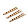 2pcs Wooden Tea Tweezer Bacon Tea Clip Tongs Bamboo Salad Food Toast Bend Clip Straight Clips Kitchen Accessories Teaware