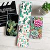 RA33 Watercolour Cacti Succulent Transparent Phone Case for Motorola Moto G7 G8 G9 G84 G85 G73 G24 G15 Z2 Play Power Plus