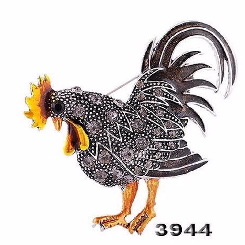 Personalized Vintage Rooster Brooch Animal Cartoon Brooch  Clothing Pin Accessories.