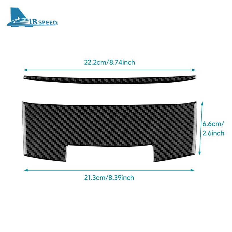For Honda Accord 2013 2014 2015 2016 2017 Real Soft Carbon Fiber Sticker LHD Car Storage Box Panel Interior Trim Accessories