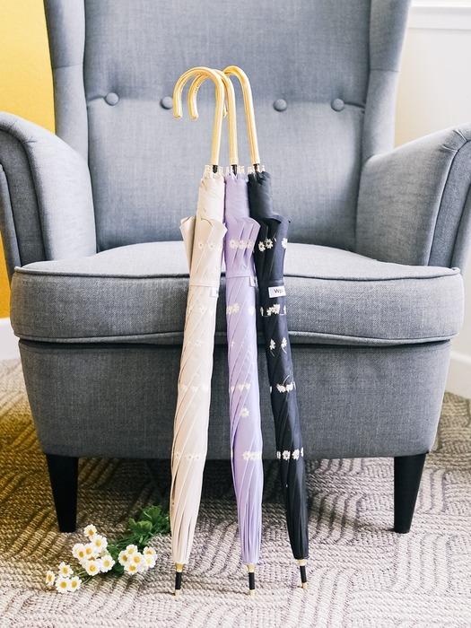 

WPC. WPC mass-produced Marguerite Cooling UV-blocking blackout parasol 81-11485-101 black