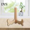 Tea Cake Display Stand Smooth Edge Wooden Natural Adjustable Hinge Pancake Holder Chinese Style Stable Black for Home