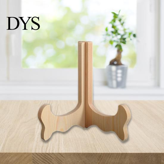 Tea Cake Display Stand Smooth Edge Wooden Natural Adjustable Hinge Pancake Holder Chinese Style Stable Black for Home