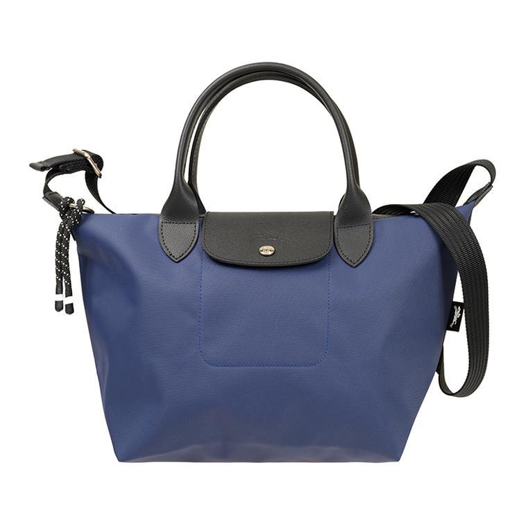 

Longchamp Energy Logo Snap Closure Econyl Recycled Nylon Canvas Dumpling Bag Small Women Shoulder Bag Blue L1512HSR006 Basic Set (Bag)