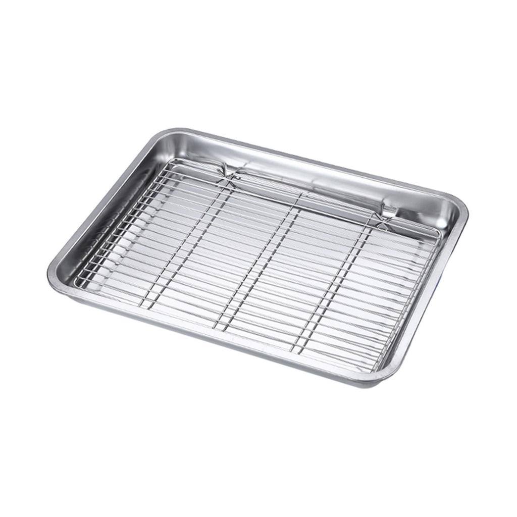 Baking Sheet and Rack Baking Pan Food Storage Container Easy to Clean