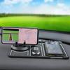 Car Phone Anti-Slip & Storage Mat with 360° Rotating Navigation Holder