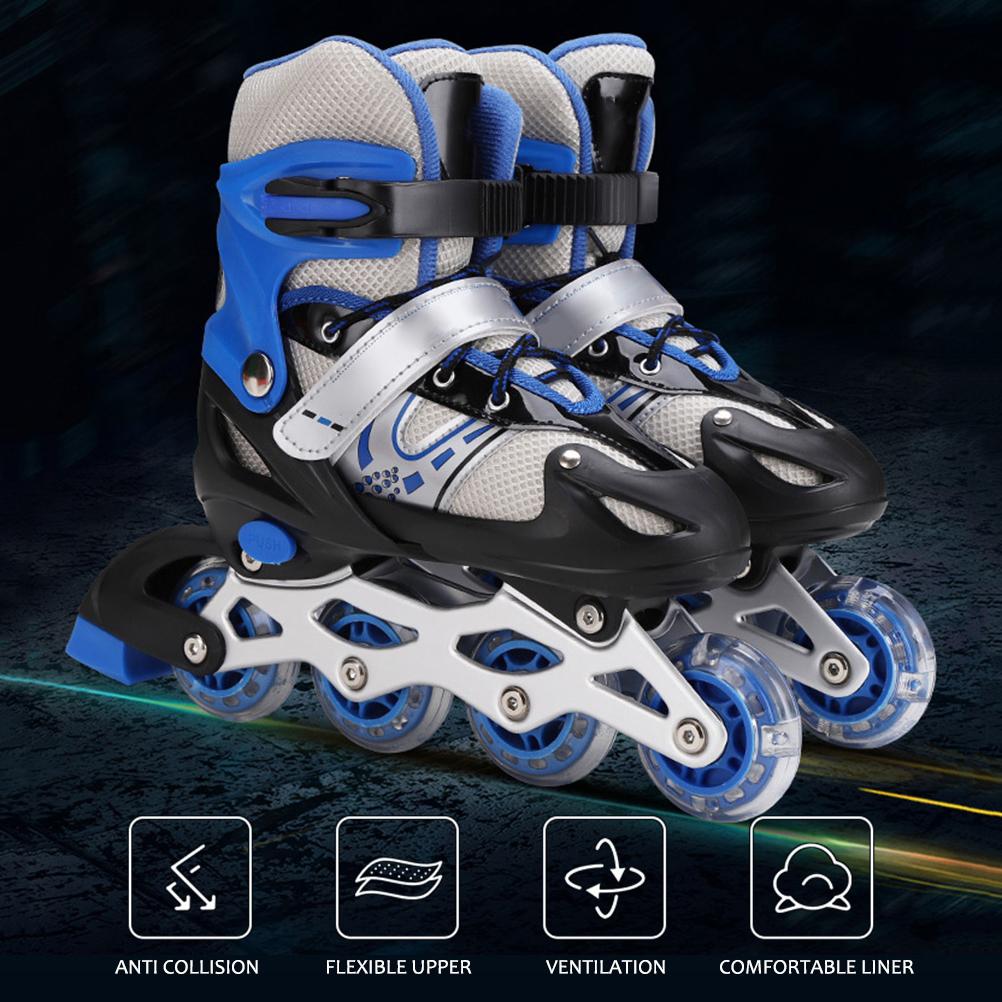 3 in 1 Inline Skates Triskates And Roller Skates for Children Adjustable Roller Skates Ice Skates
