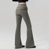 MITAOGIRL Faux Two-Piece Yoga Flared Pants