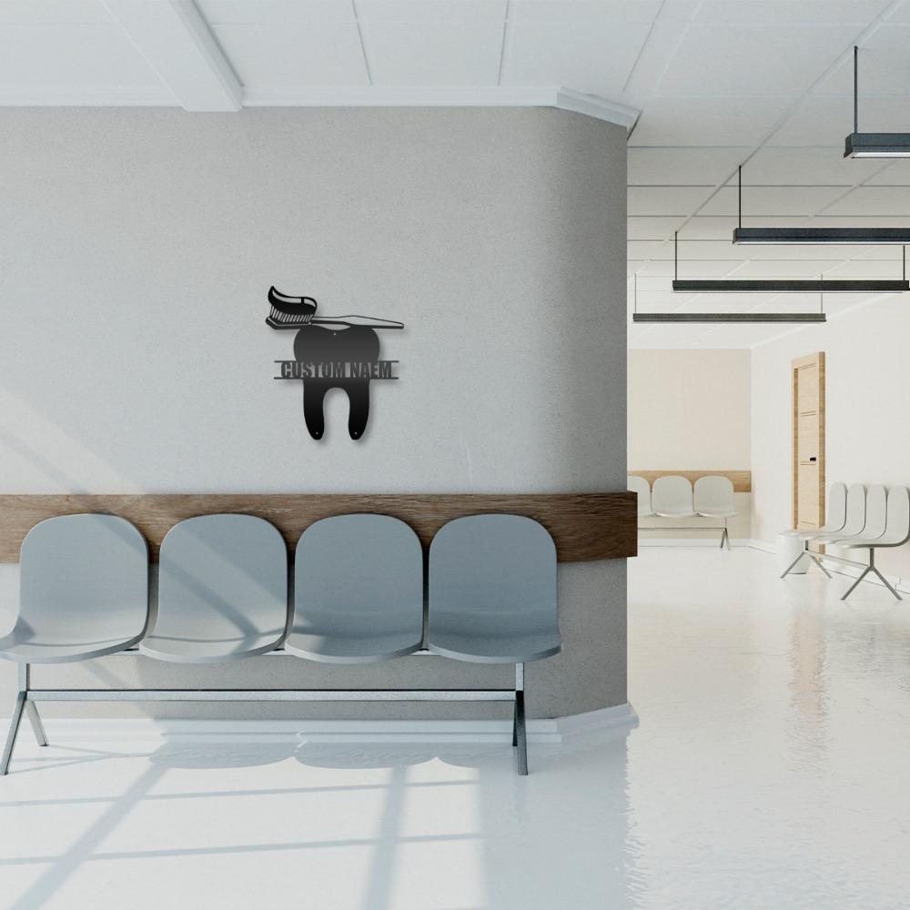 Metal Wall Art Dental Clinic Decor Gift for Dental Assistant Office Waiting Room Sign
